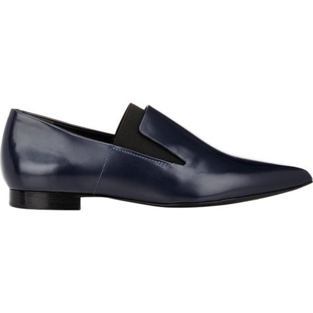 Alexander Wang Jamie‎ Flat Pointed Toe Loafer Navy